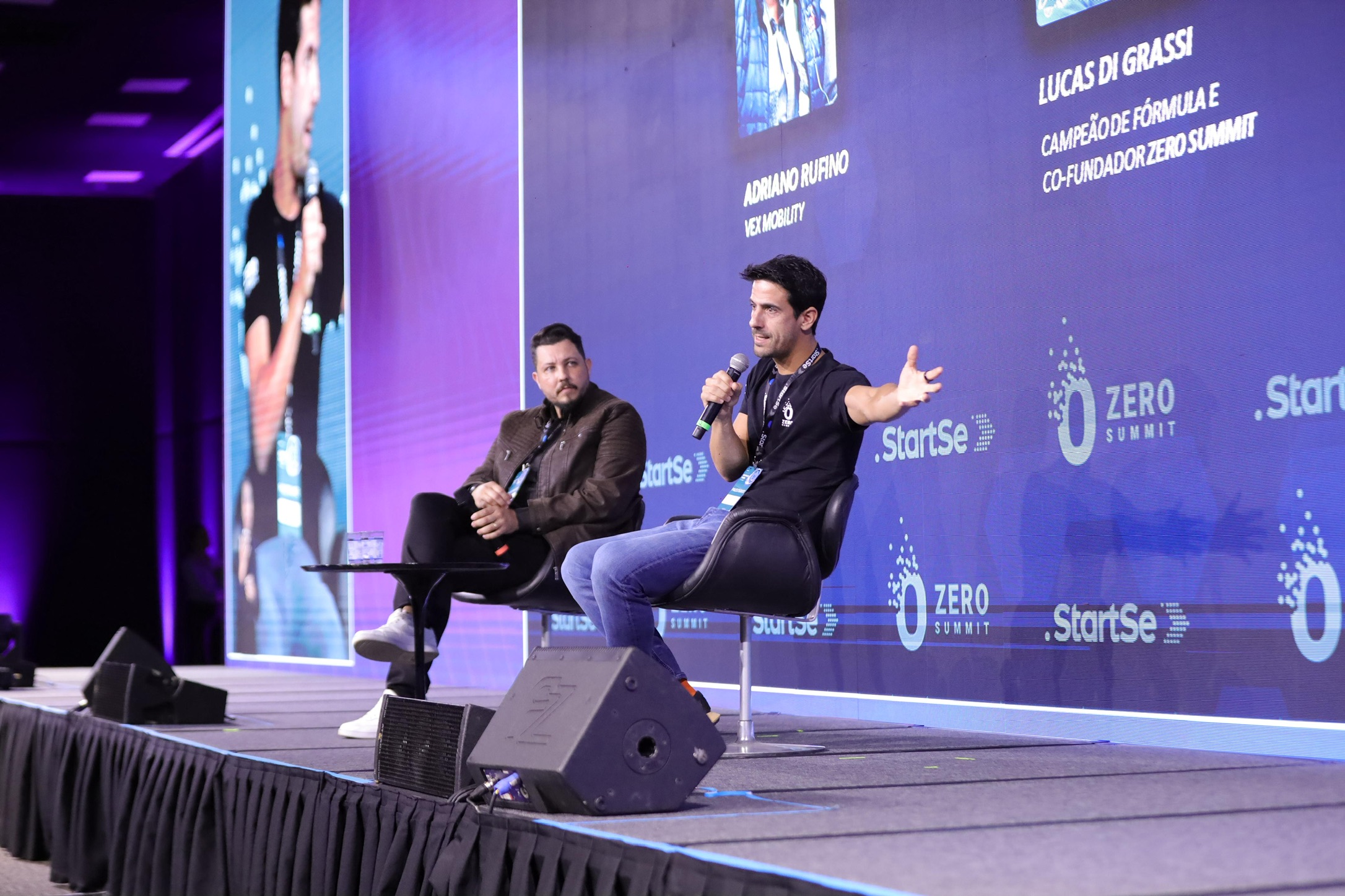 Lucas di Grassi on stage at Zero Summit